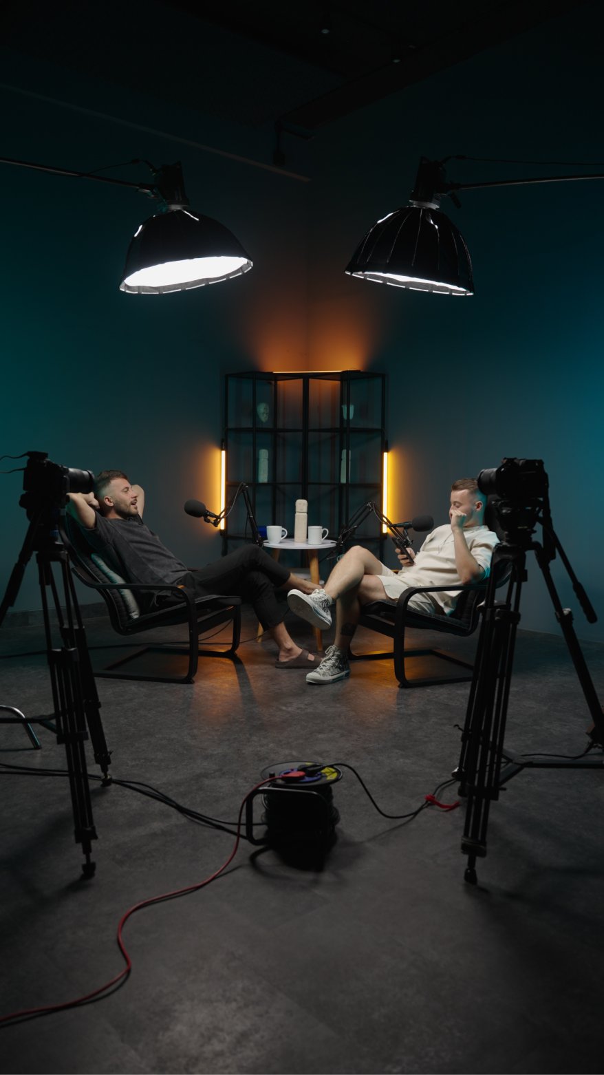 Interview podcast setup