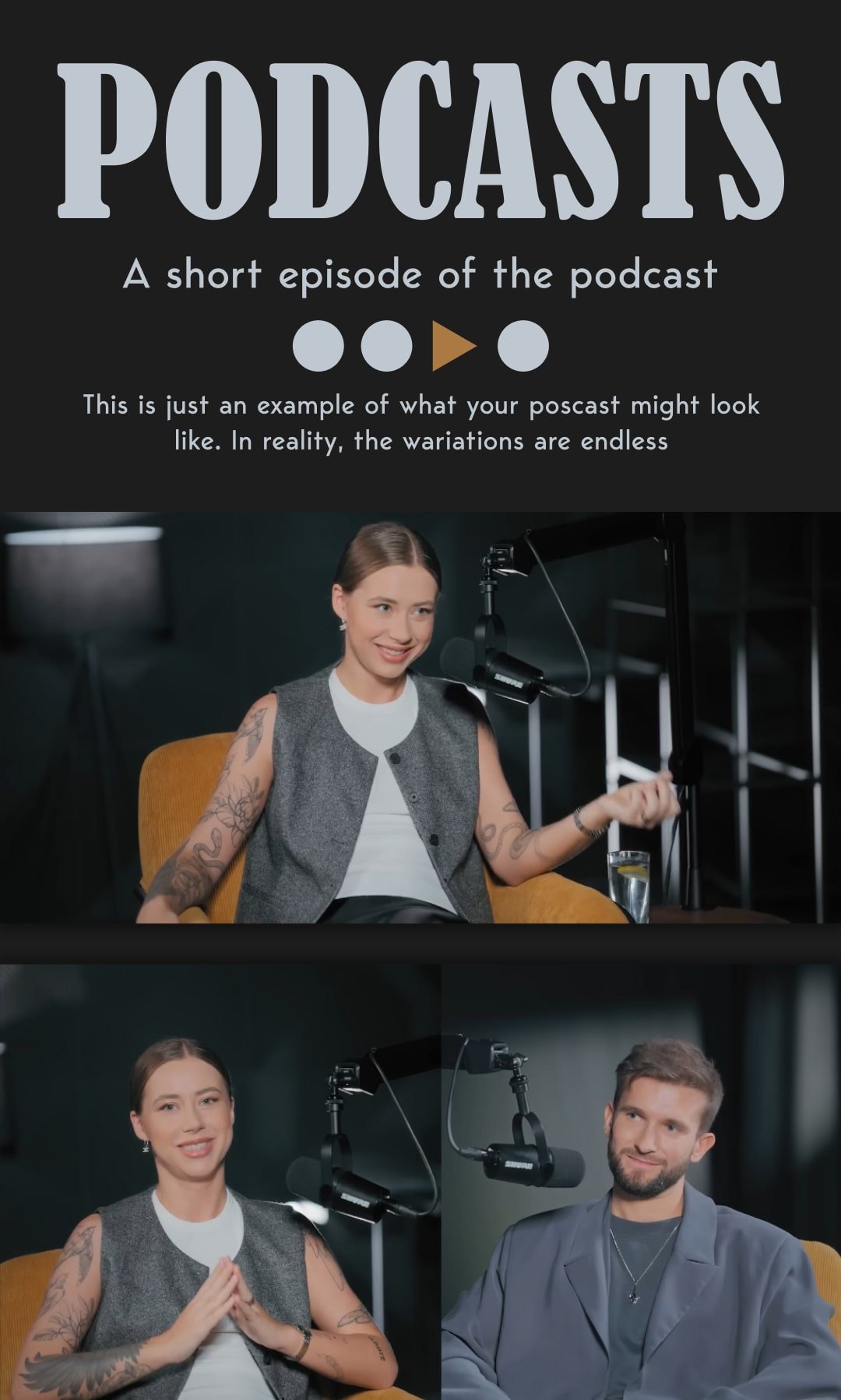 Podcasts showreel — HypeHunters video studio
